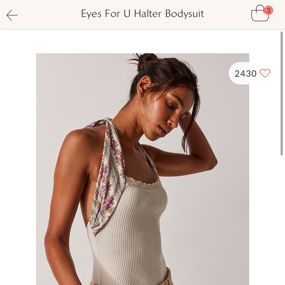 Free People Eyes For U Bodysuit Size Large